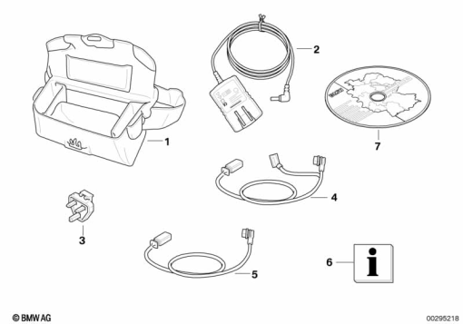 R1200GS 05-07 (K25) ACCESSORIES BMW NAVIGATOR II exploded view parts diagram