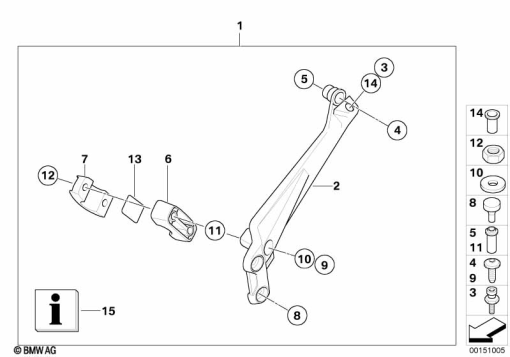 R1200GS 05-07 (K25) SET CASE HOLDER exploded view parts diagram