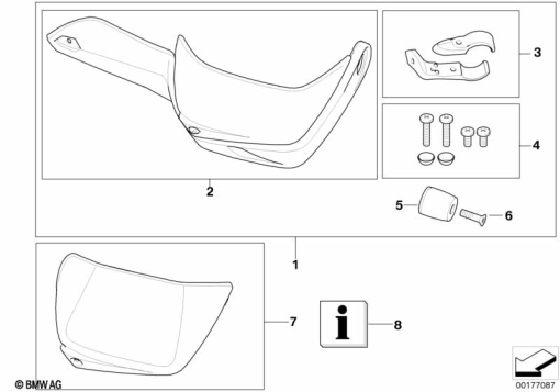 R1200GS 05-07 (K25) SET OF HAND PROTECTORS exploded view parts diagram