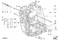 R1200GS 05-07 (K25) ENGINE HOUSING parts diagram