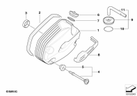 R1200GS 05-07 (K25) CYLINDER HEAD COVER parts diagram