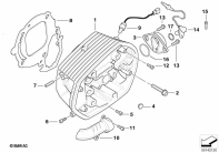R1200GS 05-07 (K25) CYLINDER HEAD/MOUNTING PARTS parts diagram