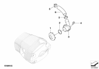 R1200GS 05-07 (K25) ENGINE VENTILATION parts diagram