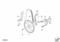 R1200GS 05-07 (K25) TIMING CHAIN/CHAIN TENSIONER/SLIDE RAIL parts diagram
