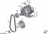 R1200GS 05-07 (K25) ALTERNATOR parts diagram