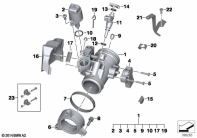 R1200GS 05-07 (K25) THROTTLE HOUSING ASSY parts diagram