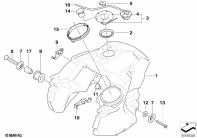 R1200GS 05-07 (K25) FUEL TANK parts diagram