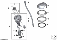 R1200GS 05-07 (K25) FUEL PUMP AND FUEL LEVEL SENSOR parts diagram