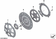 R1200GS 05-07 (K25) CLUTCH - SINGLE PARTS parts diagram