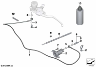 R1200GS 05-07 (K25) CLUTCH CONTROL parts diagram