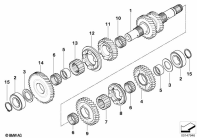 R1200GS 05-07 (K25) OUTPUT SHAFT parts diagram