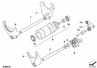 R1200GS 05-07 (K25) 6-SPEED TRANSMISSION SHIFT COMPONENTS parts diagram