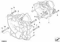 R1200GS 05-07 (K25) TRANSMISSION HOUSING parts diagram