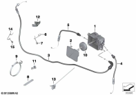 R1200GS 05-07 (K25) BOWDEN CABLE/CABLE DISTRIBUTOR parts diagram