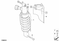 R1200GS 05-07 (K25) SPRING STRUT, REAR parts diagram