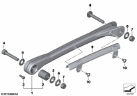 R1200GS 05-07 (K25) TENSION STRUTS WITH MOUNTING parts diagram