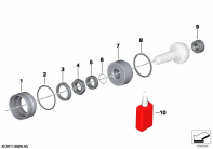 R1200GS 05-07 (K25) BEARING FOR PINION parts diagram