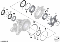 R1200GS 05-07 (K25) BEARING, RING GEAR, INTEGRAL ABS 2 parts diagram
