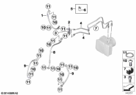 R1200GS 05-07 (K25) BRAKE LINE, FRONT, I-ABS GENERATION 2 parts diagram