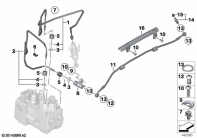 R1200GS 05-07 (K25) BRAKE LINE, REAR, I-ABS GENERATION 1 parts diagram