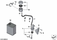 R1200GS 05-07 (K25) REAR BRAKE MASTER CYLINDER W CONTAINER parts diagram
