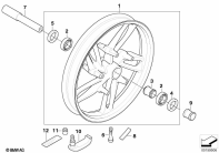R1200GS 05-07 (K25) CAST RIM, FRONT parts diagram