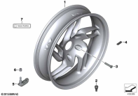 R1200GS 05-07 (K25) CAST RIM, REAR parts diagram