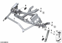 R1200GS 05-07 (K25) FAIRING BRACKET parts diagram