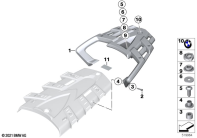 R1200GS 05-07 (K25) LUGGAGE GRID parts diagram