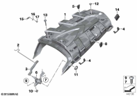 R1200GS 05-07 (K25) REAR SUPPORT, SINGLE PIECE parts diagram