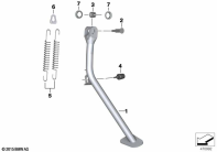 R1200GS 05-07 (K25) SIDE STAND parts diagram