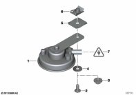 R1200GS 05-07 (K25) HORN parts diagram