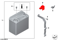 R1200GS 05-07 (K25) BATTERY WITH BRACKET parts diagram