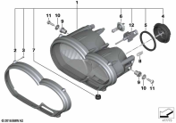 R1200GS 05-07 (K25) HEADLIGHT parts diagram