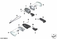 R1200GS 05-07 (K25) WHITE DIRECTION INDICATOR LIGHTS parts diagram