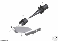R1200GS 05-07 (K25) OUTSIDE TEMPERATURE SENSOR parts diagram
