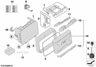 R1200GS 05-07 (K25) SINGLE PARTS FOR TOP CASE VARIABLE parts diagram
