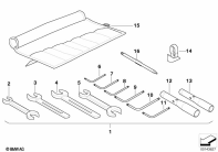 R1200GS 05-07 (K25) CAR TOOL, SUPPLEMENTARY KIT parts diagram
