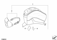 R1200GS 05-07 (K25) TANK-TOP BAG parts diagram
