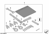 R1200GS 05-07 (K25) CAR TOOL, SERVICE KIT parts diagram