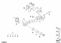 R1200GS 05-07 (K25) BRAKE PEDAL parts diagram