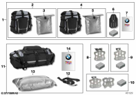 R1200GS 05-07 (K25) LUGGAGE SYSTEM "ATACAMA" parts diagram
