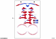 R1200GS 05-07 (K25) AUFKLEBER-SET GS - 2017 parts diagram