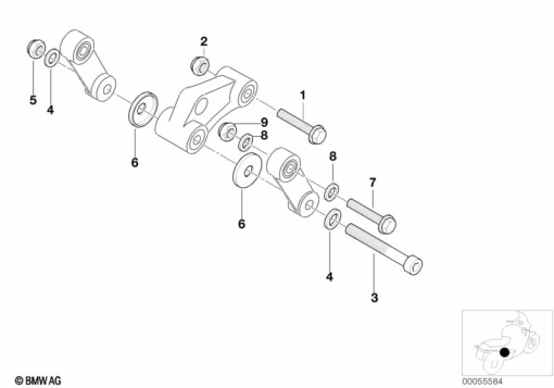 F650GS 01-04 (R13) DEFLECTION PARTS, MOUNTING exploded view parts diagram