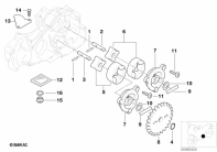 F650GS 01-04 (R13) SINGLE PARTS FOR OIL PUMP parts diagram