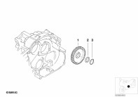 F650GS 01-04 (R13) INTERMEDIATE WHEEL, OIL PUMP parts diagram