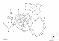 F650GS 01-04 (R13) ENGINE HOUSING COVER, RIGHT parts diagram