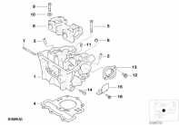 F650GS 01-04 (R13) CYLINDER HEAD parts diagram