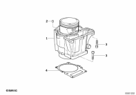 F650GS 01-04 (R13) CYLINDER WITH PISTON parts diagram