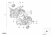 F650GS 01-04 (R13) ENGINE HOUSING MOUNTING PARTS parts diagram